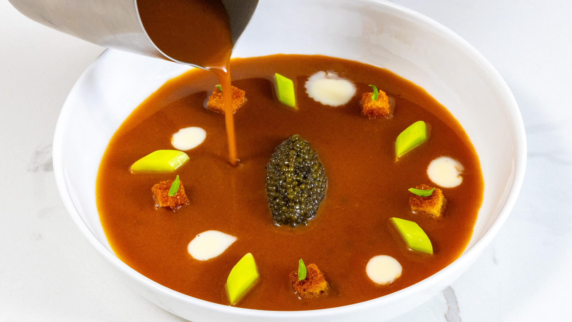 The French Laundry's "Shrimp Bisque"